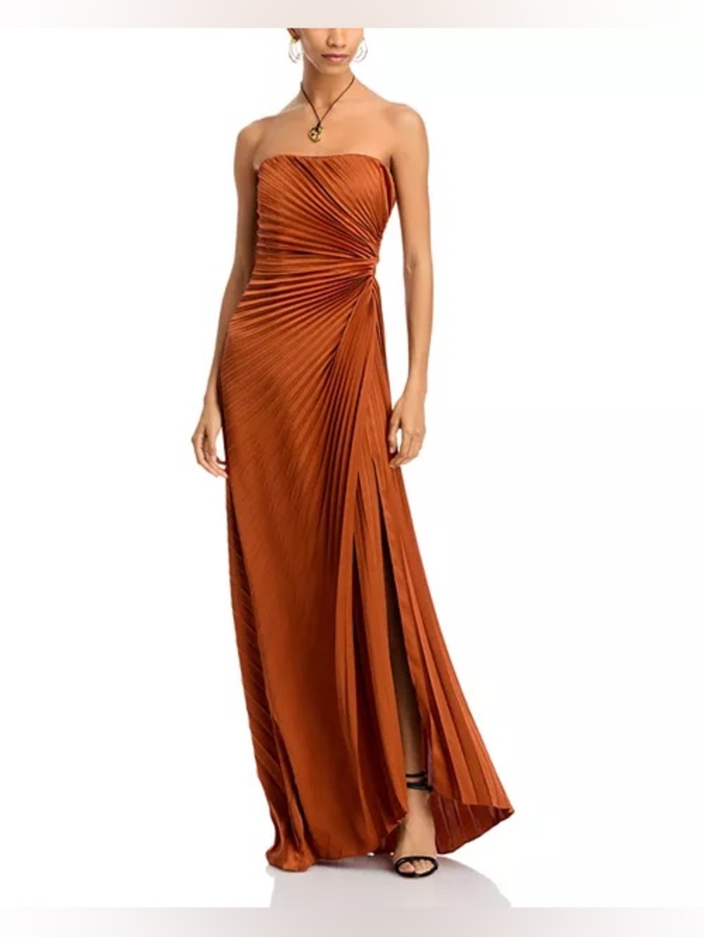 A.L.C Layla Pleated Gown Maxi Dress Size 2 B2065